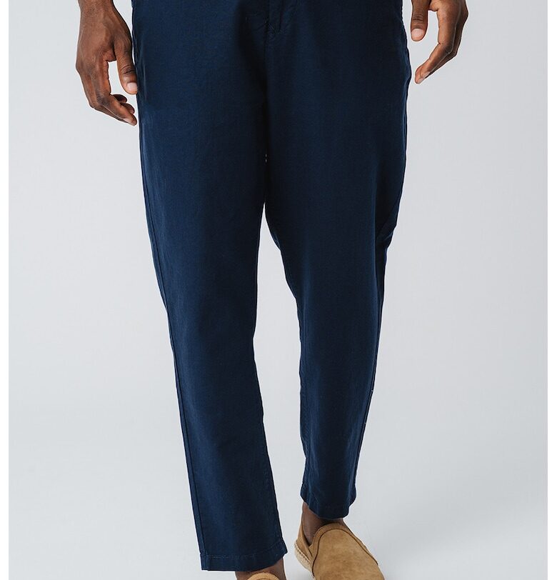 Панталон Milano с лен - Тъмносин Mustang