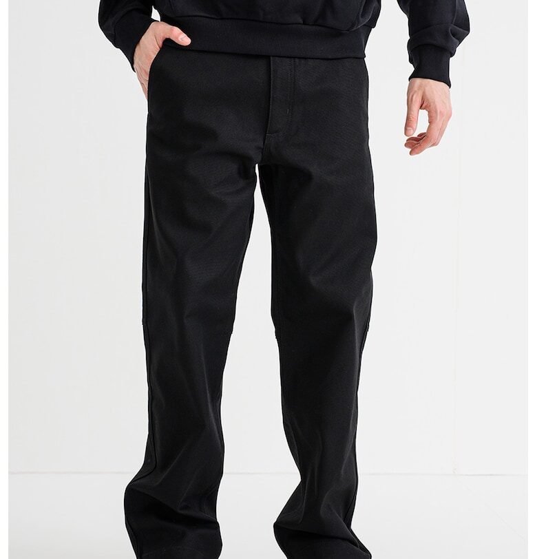 Панталон Zarik със стандартна кройка - Черен HUGO