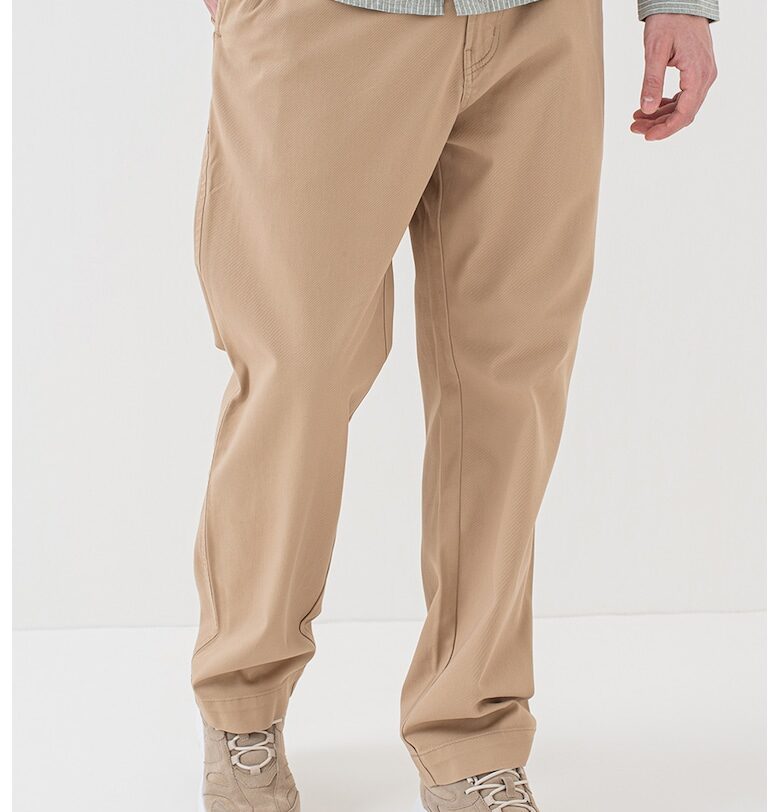 Панталон с паднало дъно - Бежов HUGO