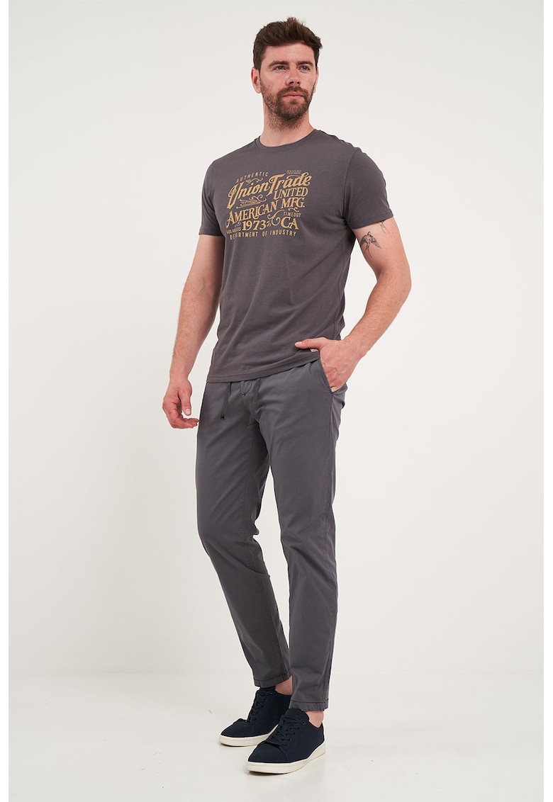 Панталон с регулираща се талия - Tъмносив Timeout