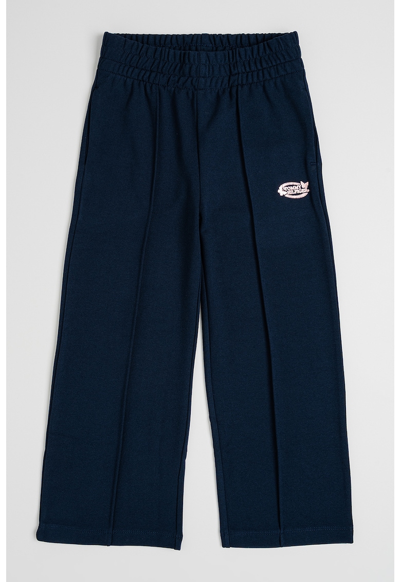 Панталон с широк крачол - Тъмносин Tommy Hilfiger