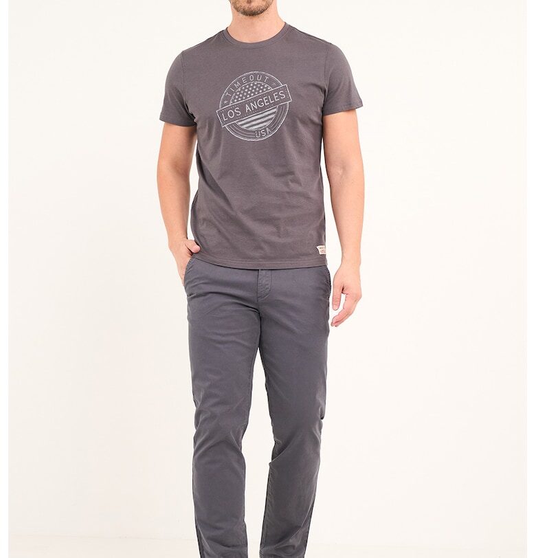 Панталон със скосени джобове - Tъмносив Timeout