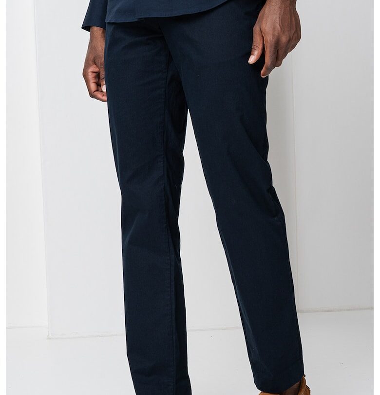 Панталон със средна талия - Ултрамарин синьо Tommy Hilfiger