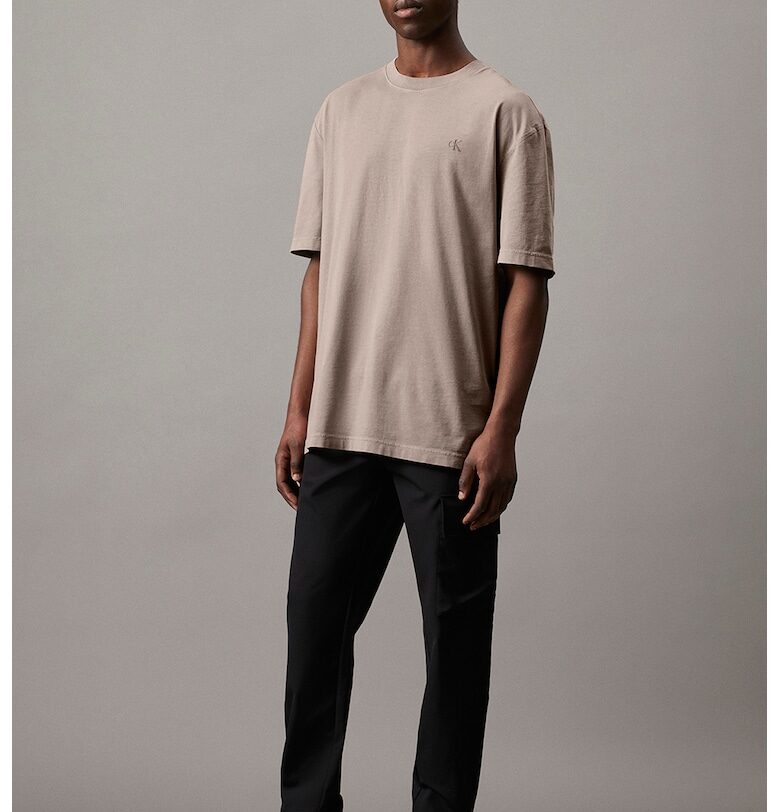 Панталон със стеснен крачол и джобове - Черен CALVIN KLEIN JEANS