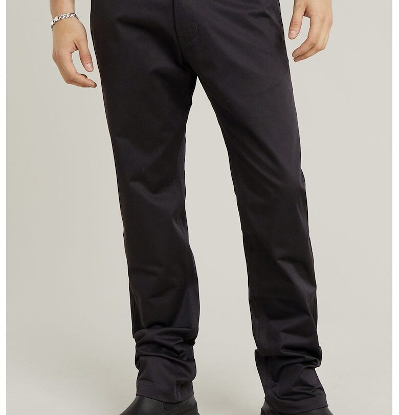 Панталон чино със средна талия - Избеляло черно G-STAR