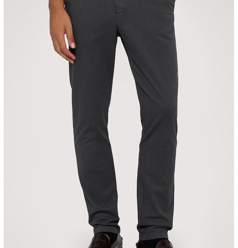 Панталон чино със средновисока талия - Антрацитно сиво Trussardi