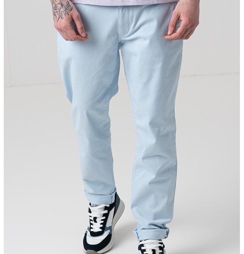 Панталон чино със средновисока талия - Светлосин Scotch  Soda