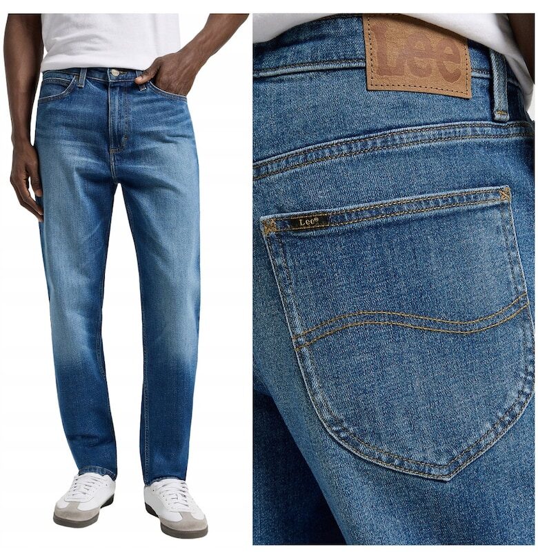 Панталони  Austin Regular Tapered - тъмносини - Син Lee