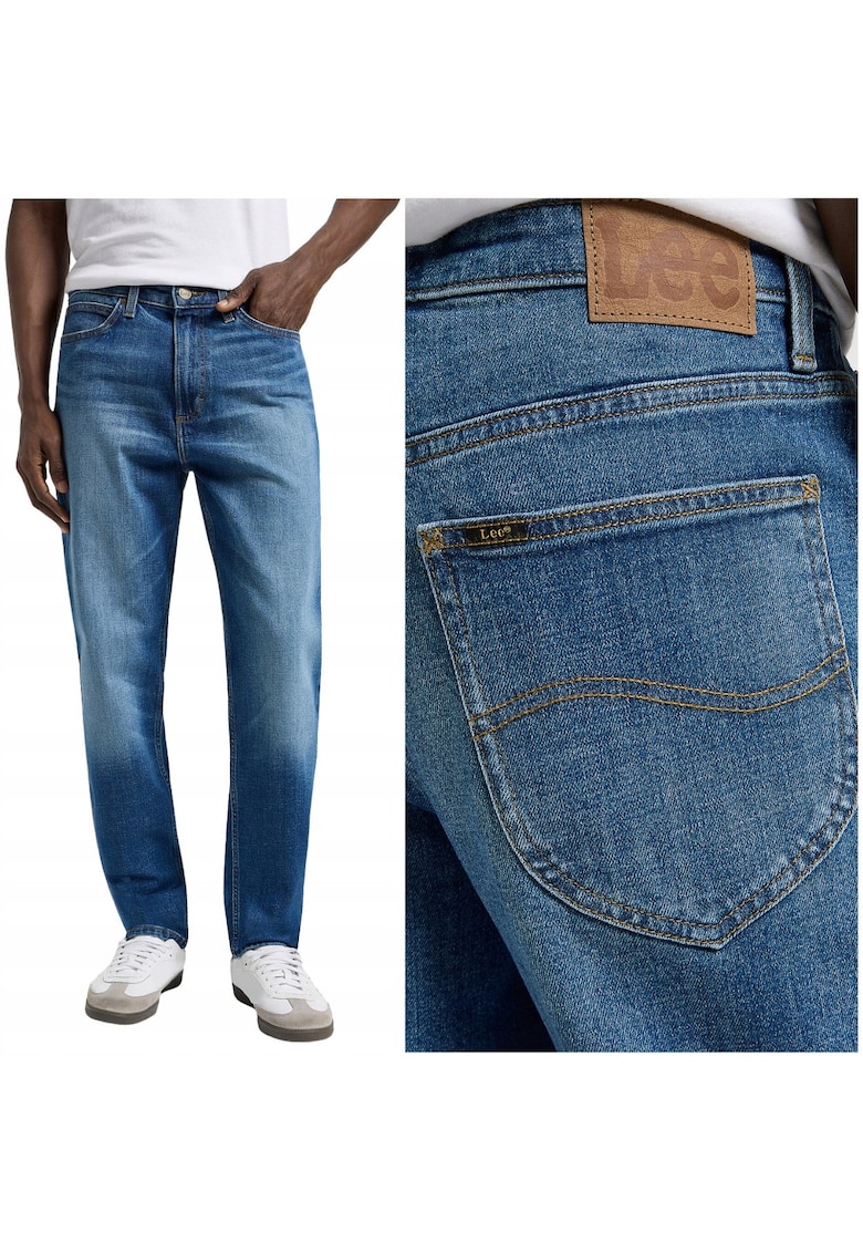 Панталони Austin Regular Tapered - тъмносини - Син Lee