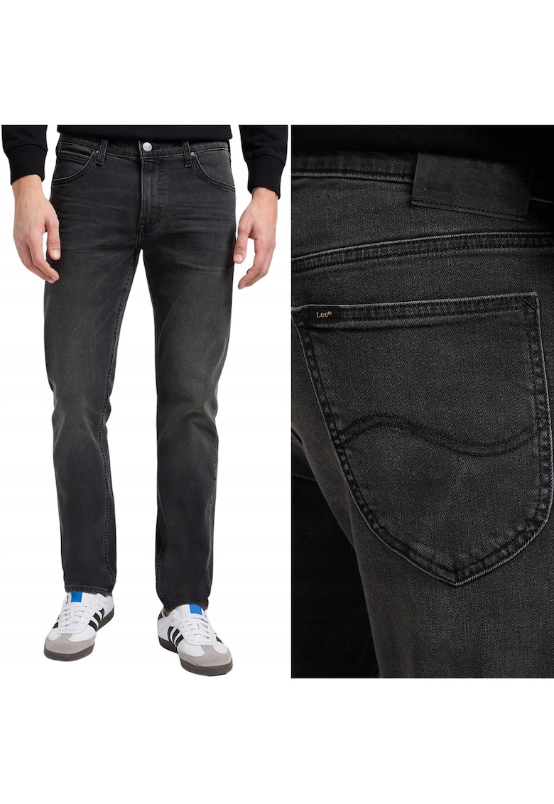Панталони Daren от черен деним - прав силует - еластична талия - W32 L36 Lee