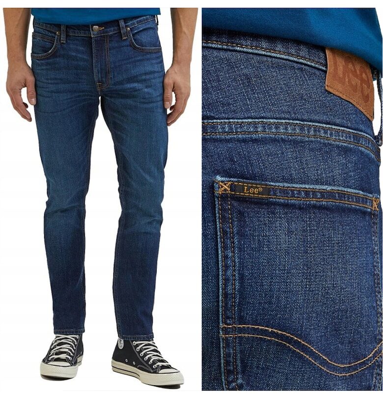 Панталони  Luke Slim Tapered син - Син Lee