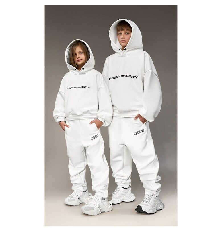 Панталони Направено от Society" - P35900 - Бял" Made By Society