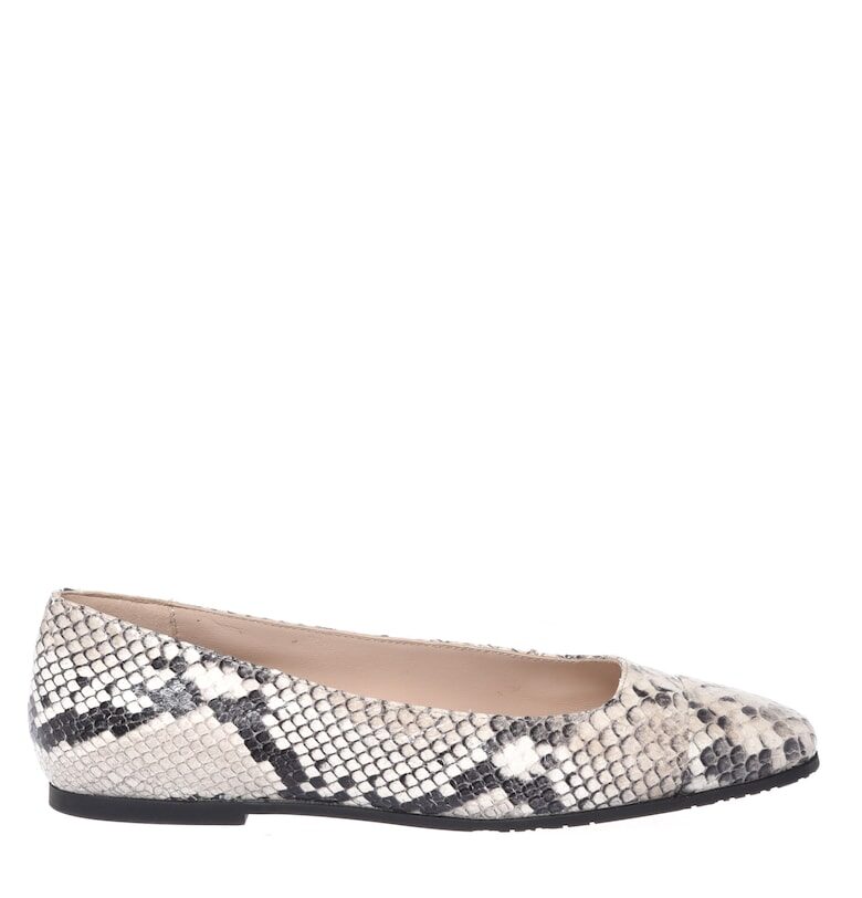 Пантофки от кожа и велур - Слонова кост Baldinini