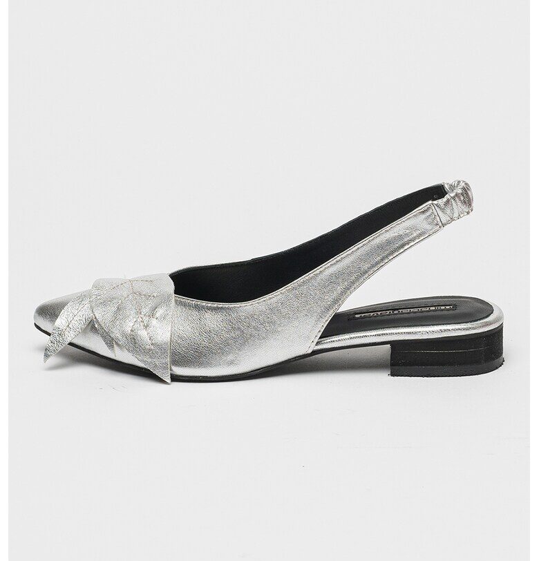 Пантофки с остър връх - Сребрист Mihaela Glavan