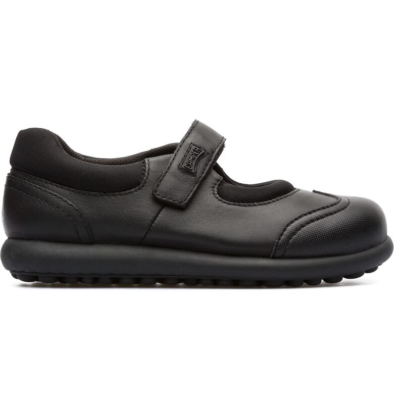 Пантофки тип балерини Pelotas с лого - Избеляло черно Camper