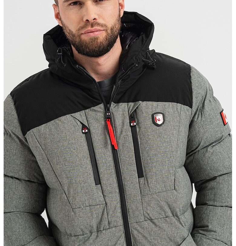 Парка Cashblendeak с цветен блок - Черен/Сив меланж Canadian Peak