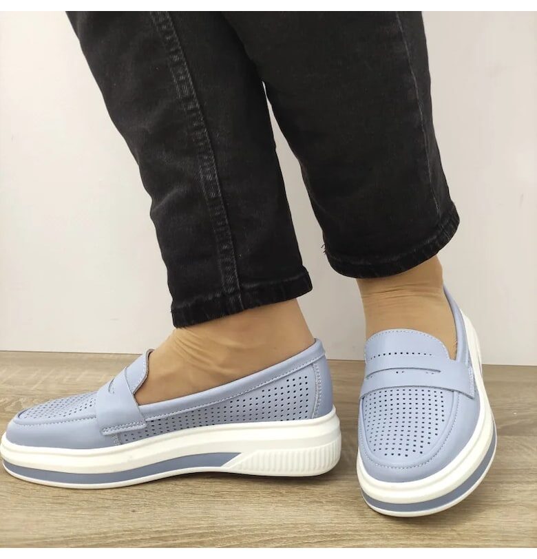 Перфорирани дамски обувки  B929724 Синьо - Син Maria Conti