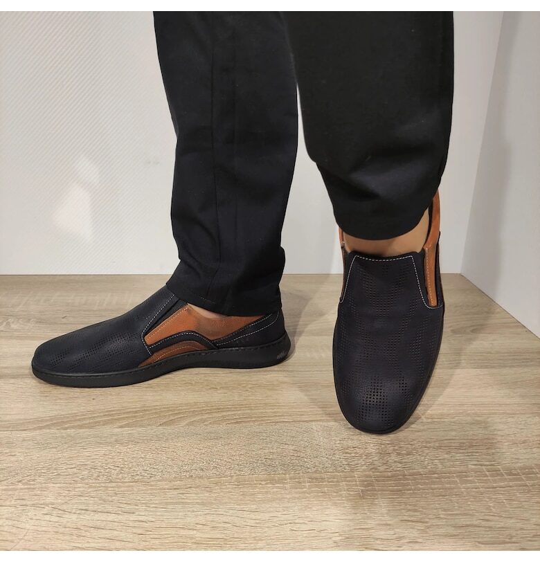 Перфорирани мъжки обувки  Тъмносин DOGATI