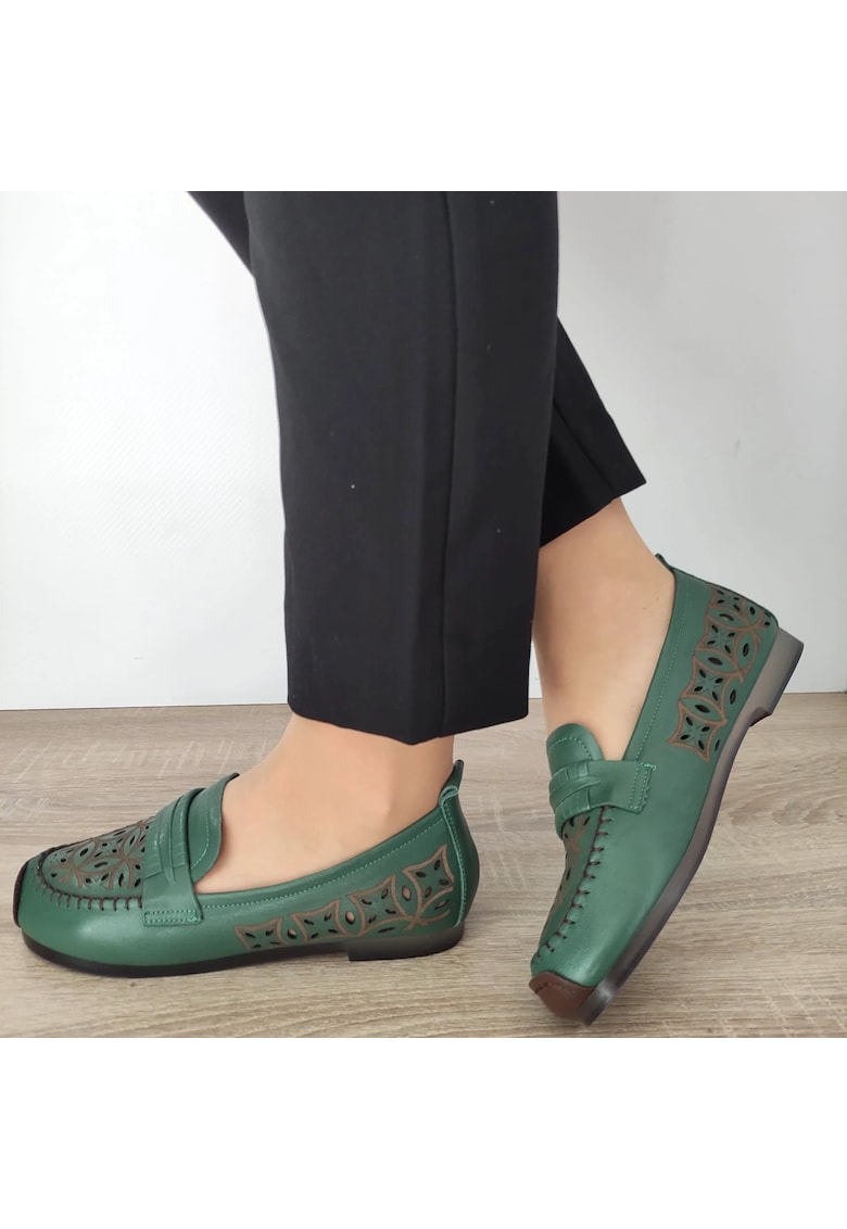 Перфорирани обувки Дамски Lqn03 Green - Зелено - Зелен FORMAZIONE