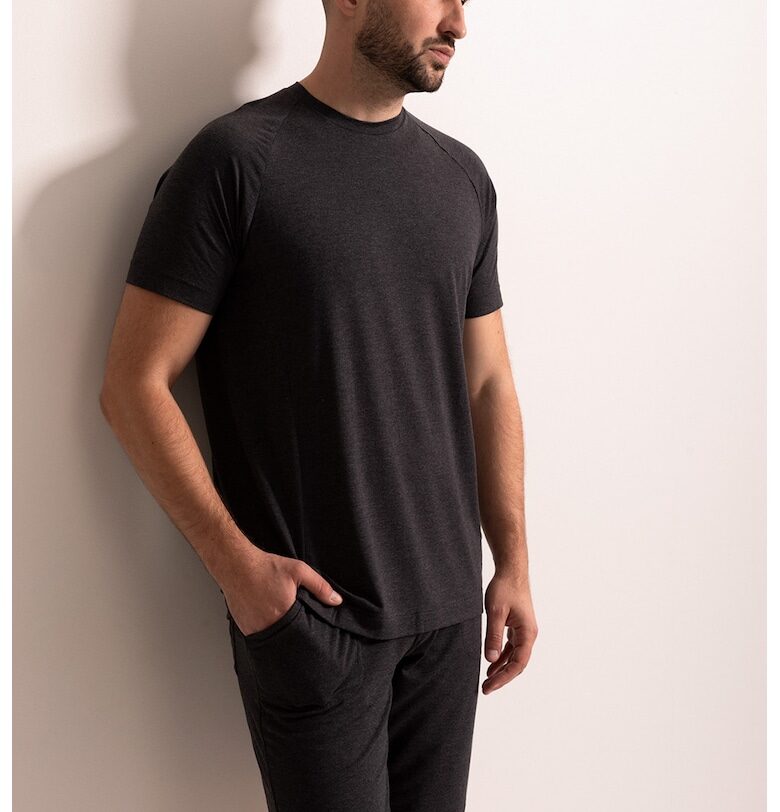 Пижама Cameron с къси ръкави - Антрацитно сиво Sofiaman