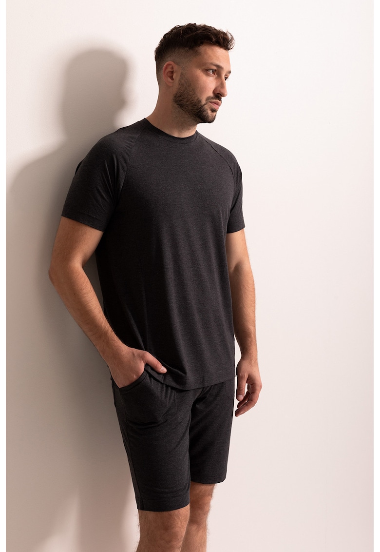 Пижама Cameron с къси ръкави - Антрацитно сиво Sofiaman