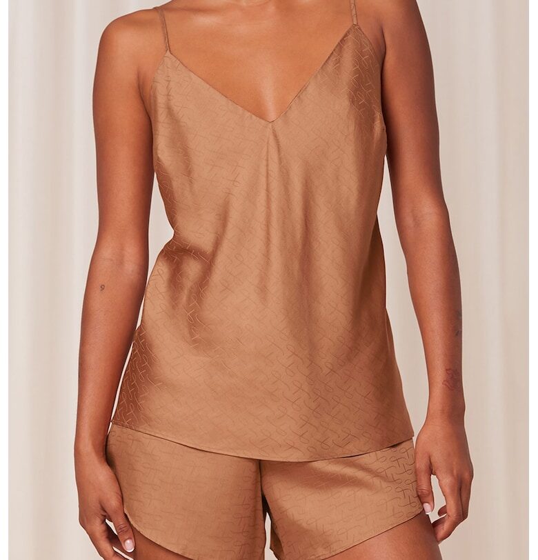 Пижама от лиосел с шпиц - Тъмнокафяв Triumph