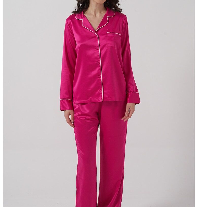 Пижама с джоб на гърдите - Фуксия En Prive