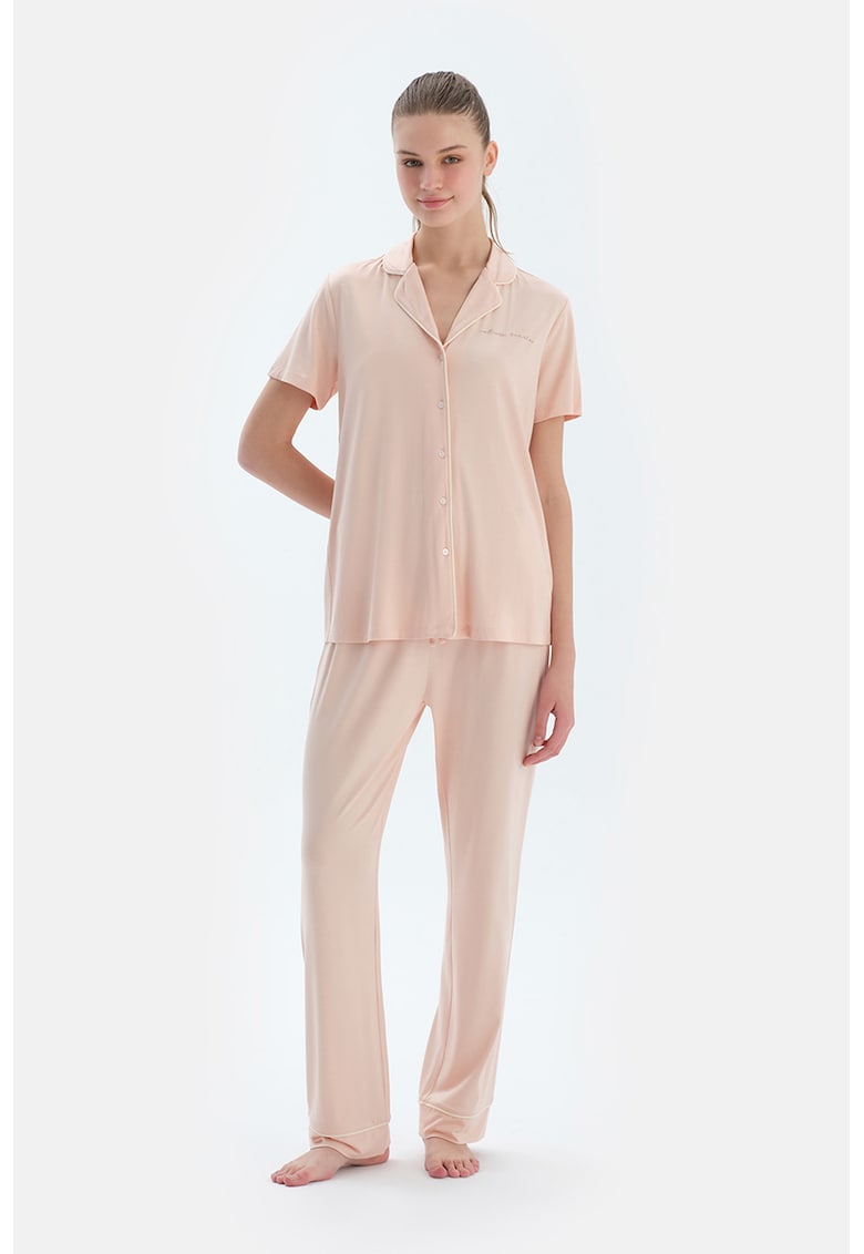 Пижама с контрасти - Праскова DAGI