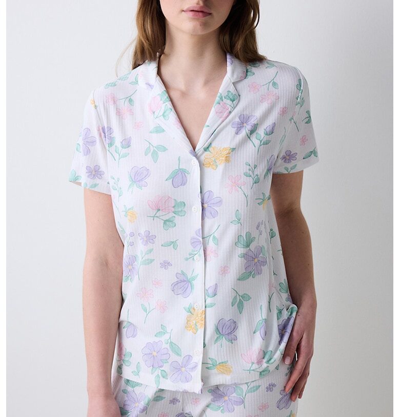 Пижама с принт - Бял/Зелен/Лилав Penti