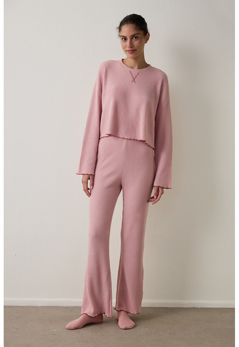 Пижама с релеф - Розово Penti