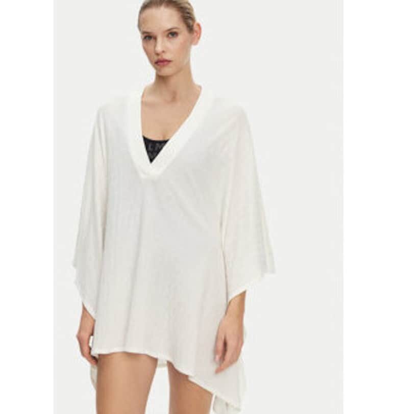 Плажно парео -  бежово - памук и вискоза Balmain