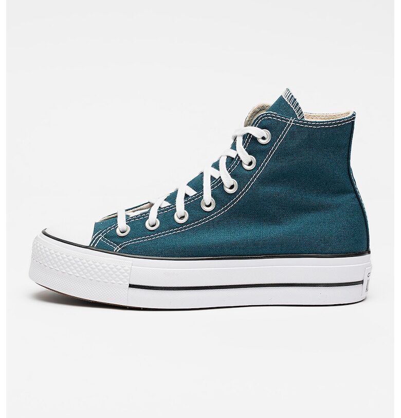 Платнени кецове Chuck Taylor All Star Lift с равна платформа - Персийско зелено Converse