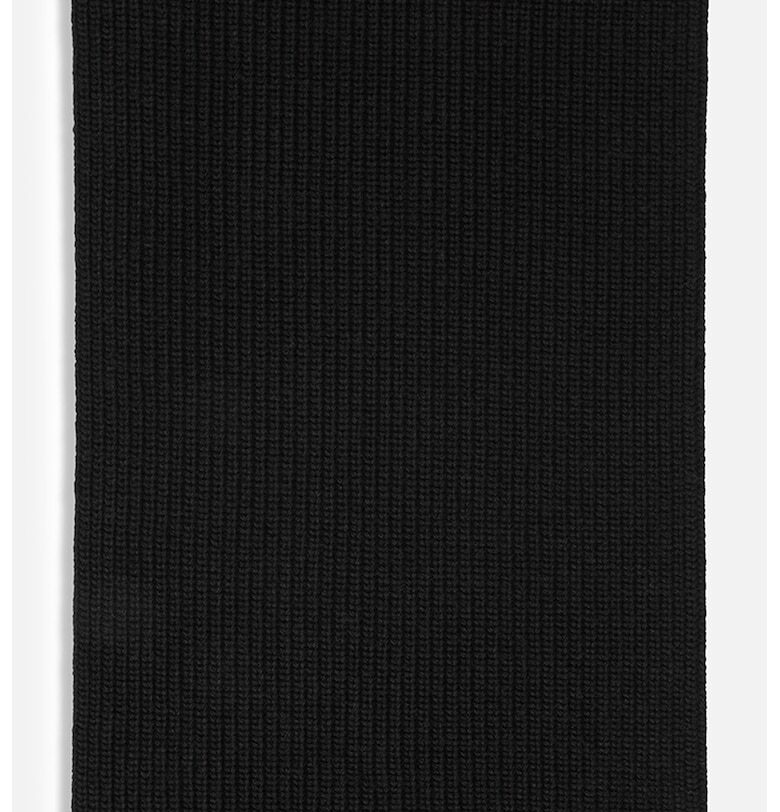 Плетен кръгъл шал с вълна - Черен Pinko