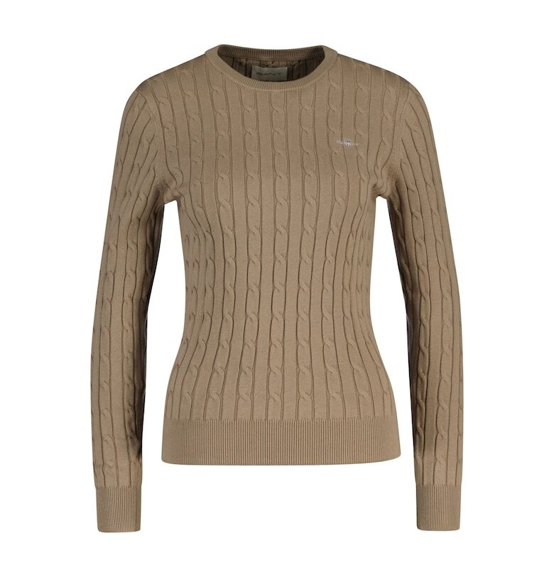 Плетен пуловер по тялото Gant