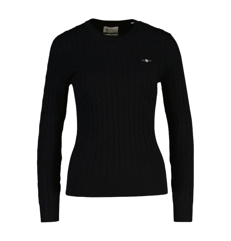 Плетен пуловер по тялото Gant