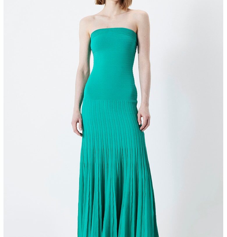 Плетена рокля без ръкави - Персийско зелено Ipekyol