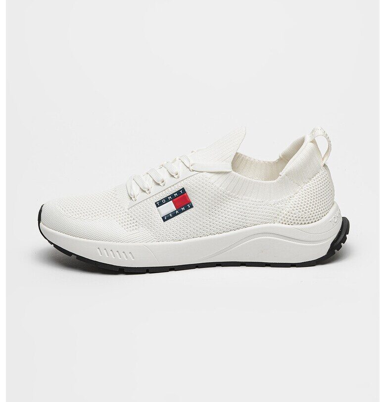 Плетени спортни обувки Runner с мрежа - Мръснобял Tommy Jeans