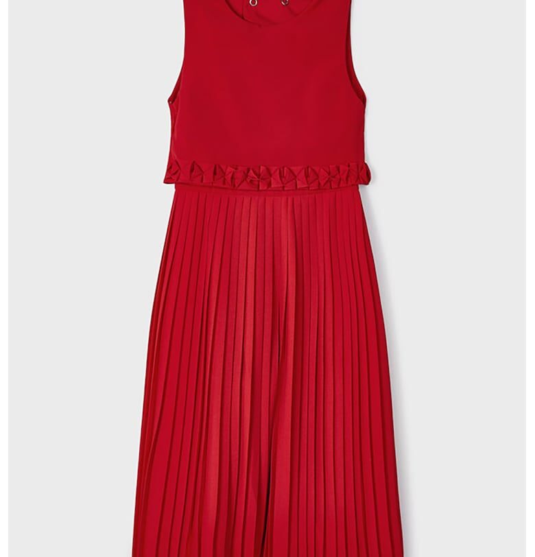 Плисирана рокля с отвор на гърба Mayoral