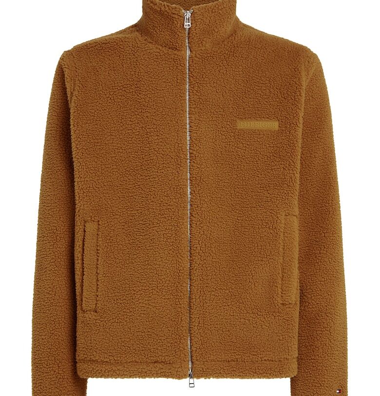 Плюшен суитшърт с цип Tommy Hilfiger