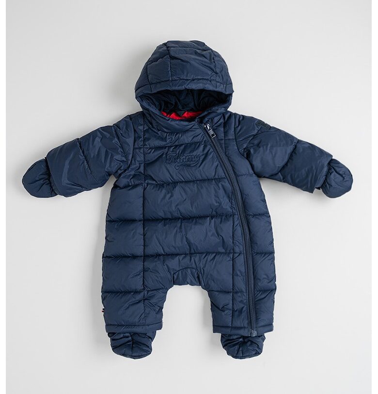 Подплатен гащеризон тип ританки с качулка - Тъмносин Tommy Hilfiger