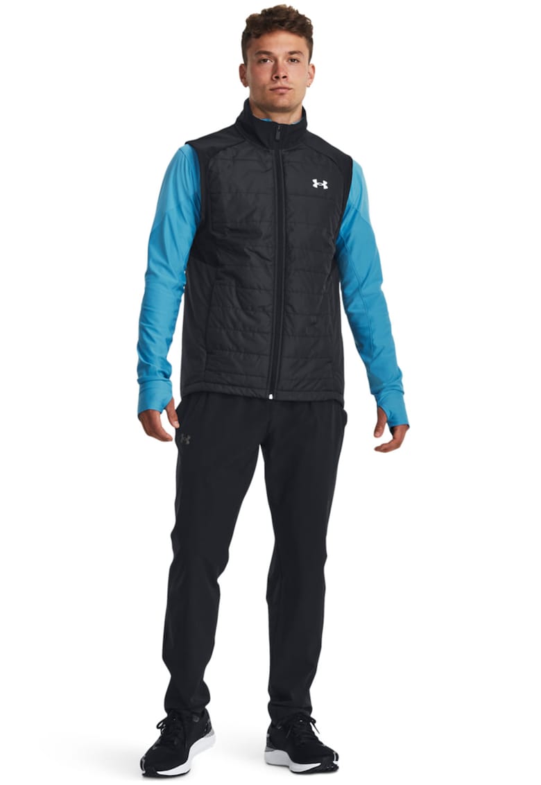 Подплатен елек Storm Session за бягане - Черен/Син Under Armour