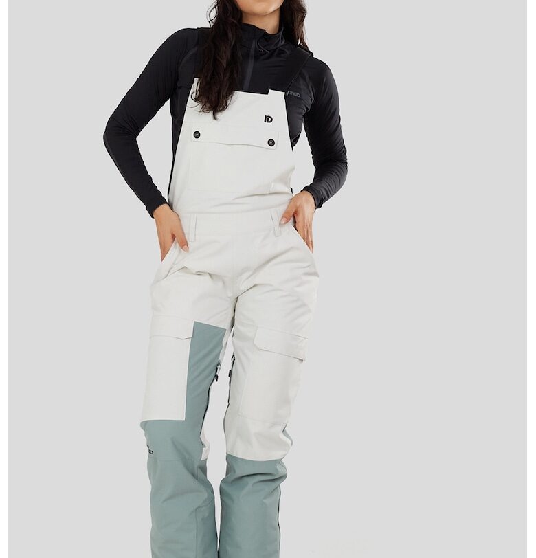 Подплатен ски гащеризон Sakura - Бял/Зелен Fundango