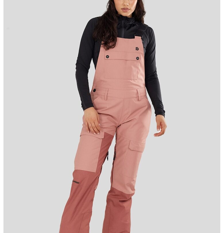 Подплатен ски гащеризон Sakura - Пастелнорозов Fundango