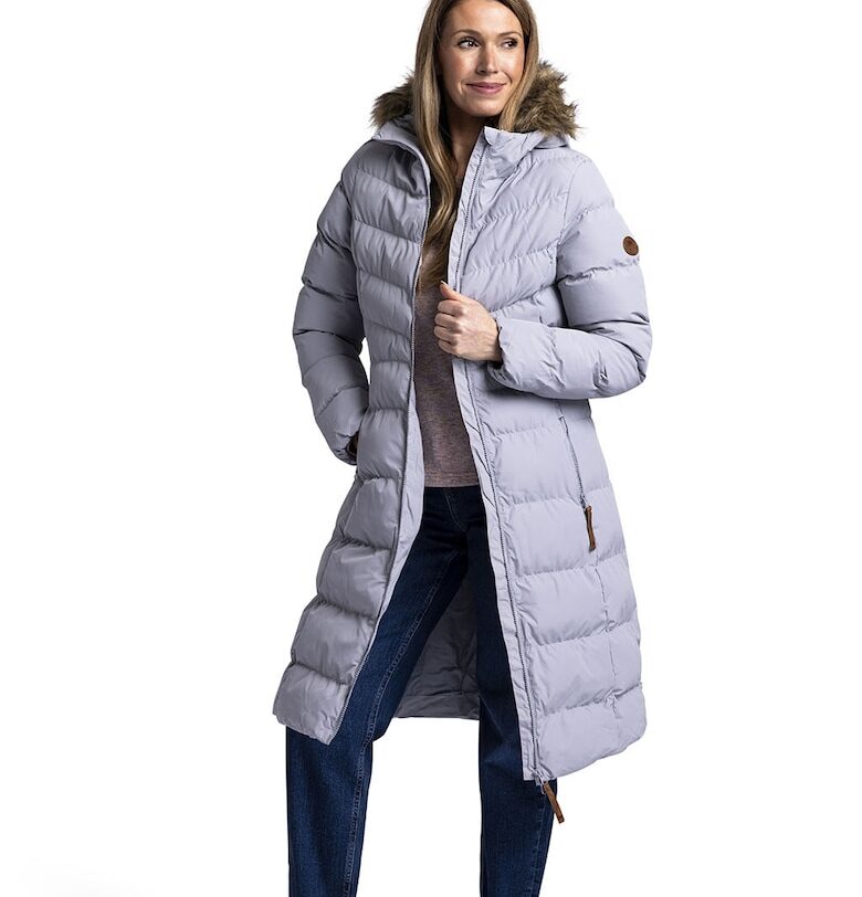 Подплатено зимно яке Audrey с качулка - Светлолилав Trespass