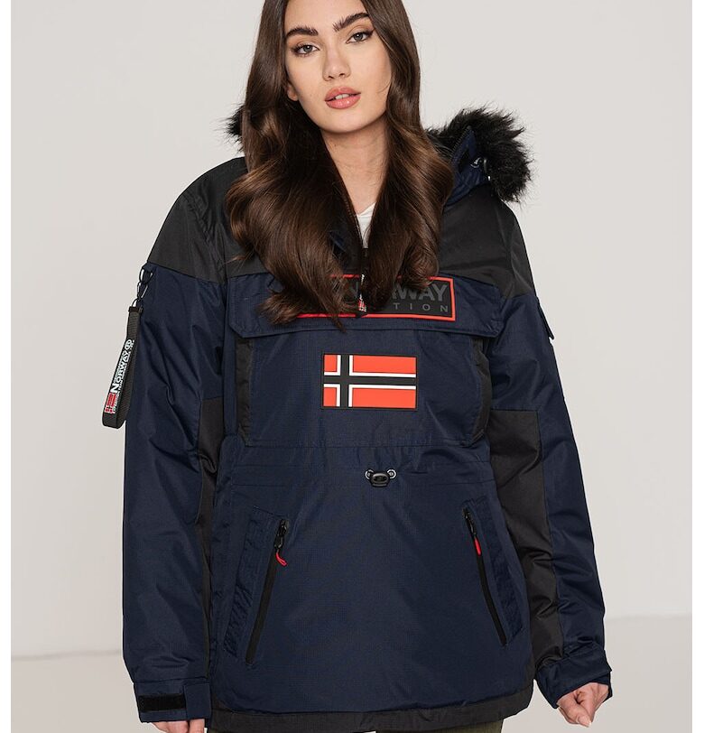 Подплатено зимно яке Bruna - Тъмносин Geo Norway