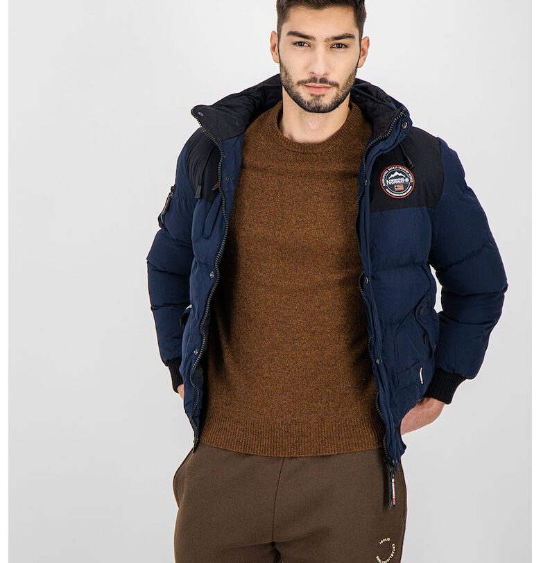 Подплатено зимно яке Volva с отделяща се качулка Geographical Norway