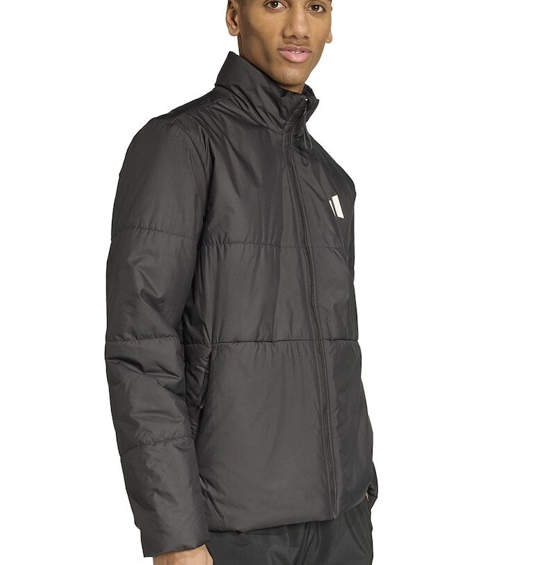 Подплатено зимно яке с висока яка - Бял/Tъмносив adidas Sportswear