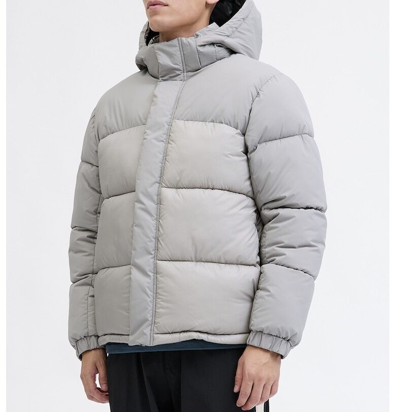 Подплатено зимно яке с еластични маншети - Светло сив Jack  Jones