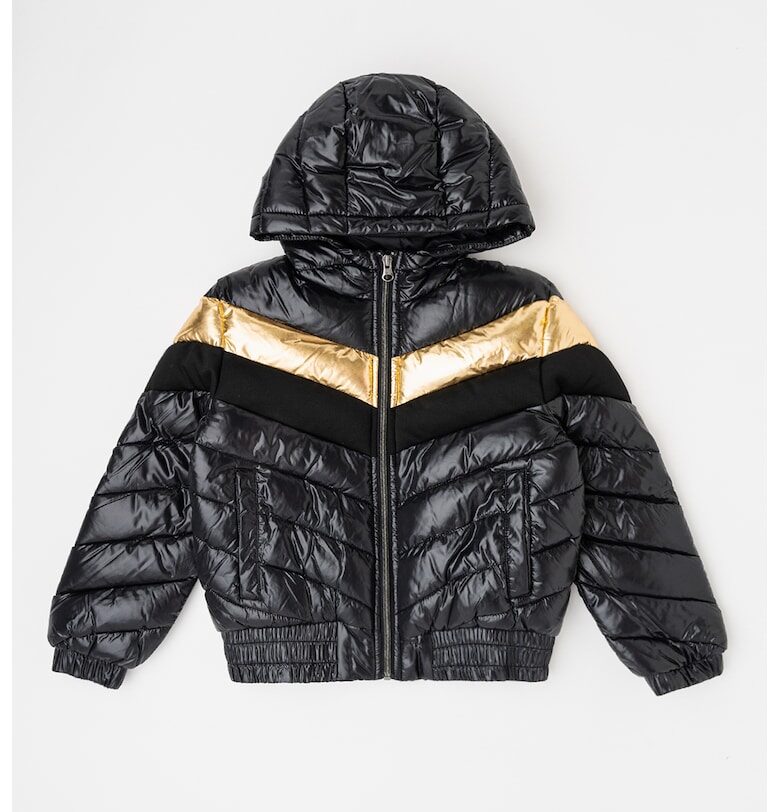 Подплатено зимно яке с качулка United Colors of Benetton