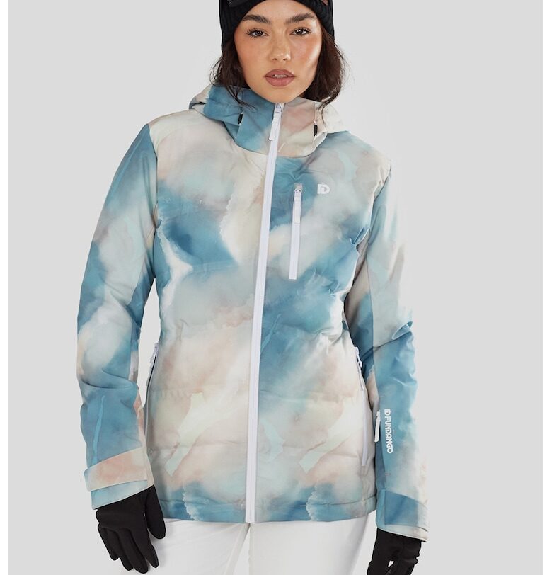 Подплатено ски яке Pumila - Пастелносин/Крем Fundango